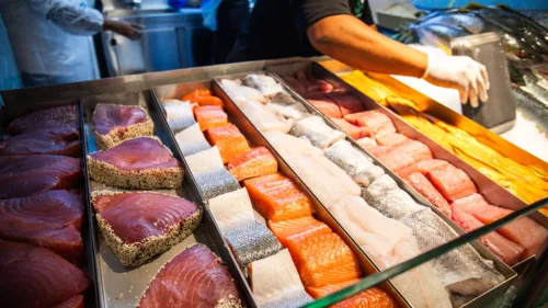 sustainable seafood fish counter
