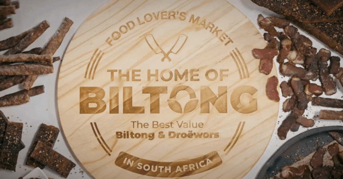 Food Lover's Market Home Of Biltong Website Header GIF